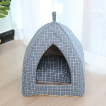 Load image into Gallery viewer, Warm Pet Dog Cat Bed Foldable Cat House Soft Fabric Shape Pet Sleeping House Washable Pet Supplies For Cat Sleep