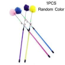 Load image into Gallery viewer, 1PC Interactive Plush Toys Kitten Colorful Rod Cat Wand Toys Plastic Pet Cat Toys Interactive Stick Pet Cat Supplies
