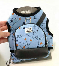 Load image into Gallery viewer, Luxury Pull Bag Dogs Collar And Harnesses With Leash Set Pet Running Lead Safety Fashion Cat Small Medium Backpack School Bags
