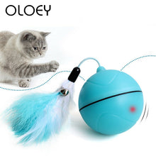 Load image into Gallery viewer, USB Rechargeable Battery Electric Rolling Ball Toys for Cat Interactive Laser Magic Ball Toy with Laser Light Keep Your Pet Busy

