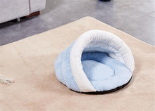 Load image into Gallery viewer, 3 Size Puppy Pet Cat Dog Soft Warm Nest Kennel Bed Cave House Sleeping Bag Mat Pad Tent S-L 4 Colors Pets Winter Warm Cozy Beds
