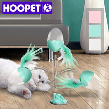 Load image into Gallery viewer, HOOPET Funny Cat Toys With Bell Elastic Feather Toys for Cat Kitten Playing Pet Seat Scratch Toy Pet Cat Product
