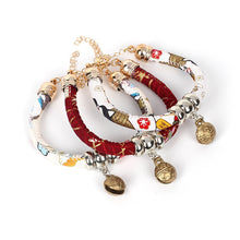 Load image into Gallery viewer, Japanese style Pets Cat Collar Handmade Cotton Soft Puppy Cats Necklace With Bell Kitten Maltese /Chihuahua Small Dogs Collars
