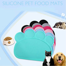 Load image into Gallery viewer, Silicone Pet Feeding Mat Non Slip Pet Food Placemat for Dog Cat Bowls Mats 40x30cm
