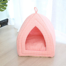 Load image into Gallery viewer, Warm Pet Dog Cat Bed Foldable Cat House Soft Fabric  Shape Pet Sleeping House Washable Pet Supplies For Cat Sleep
