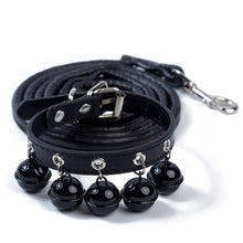 Load image into Gallery viewer, Cat Collar With 5 Bells Collar For Cats Kitten  Small  Dog Puppy Neck Strap Safety  Chihuahua Necklace Optional traction rope
