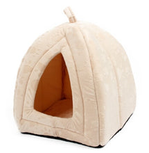 Load image into Gallery viewer, Cone Pet Cat Bed Kitten Kennel Very Soft Fabric Dog Bed Pet House Puppy Dog Cat with Paw Cama Para Cachorro Products for Animals
