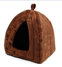 Load image into Gallery viewer, Cone Pet Cat Bed Kitten Kennel Very Soft Fabric Dog Bed Pet House Puppy Dog Cat with Paw Cama Para Cachorro Products for Animals
