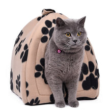 Load image into Gallery viewer, Cone Pet Cat Bed Kitten Kennel Very Soft Fabric Dog Bed Pet House Puppy Dog Cat with Paw Cama Para Cachorro Products for Animals
